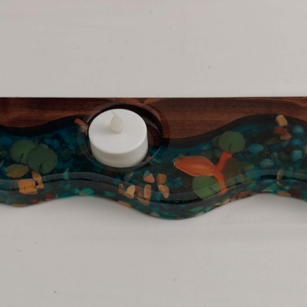 Koi Pond Tealight Candle Holder