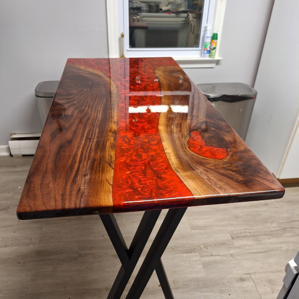 Red and Black Walnut dinning table